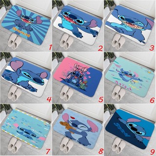 Hoạt Hình Lilo Stitch Door Mat Clip Quà Tặng Thiết Thực Cho Bạn Bè Phòng Ngủ Văn Phòng Trang Trí Nhà Cửa Thảm Sàn Chống Trơn Trượt (60x40CM)