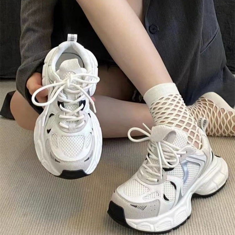 Giày Thể Thao Phối Lưới Siêu Nhẹ Thời Trang Mùa Xuân Mới 2023 Cho Nữ
