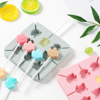 Khuôn Kẹo Mút Lollipop, Khuôn Silicon Làm Kẹo Mút Hình Thú Love/Thú/Hoa Quả/ Cây Thông Giáng Sinh Dễ Thương Cho Bé