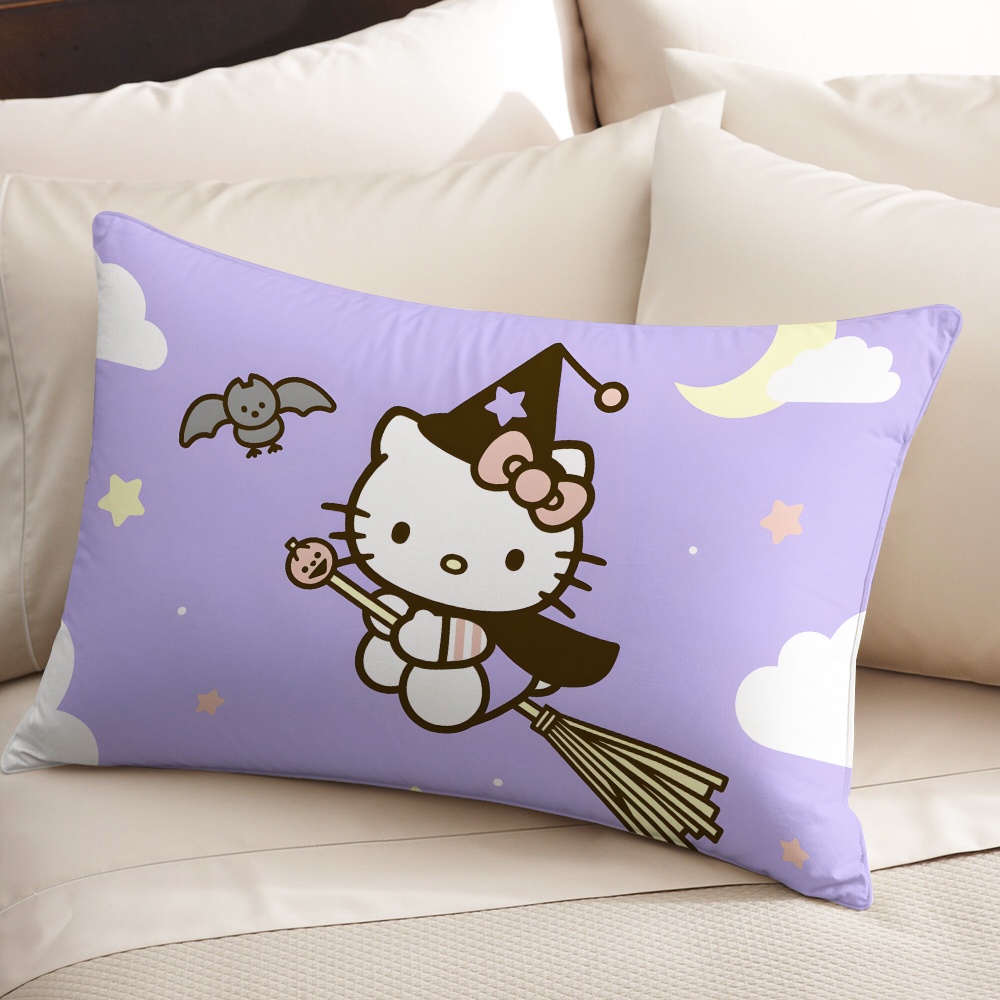 Vỏ Gối polyester Hình Chữ Nhật In Hình hello kitty Trang Trí Nhà Cửa (Không Kèm Lõi)