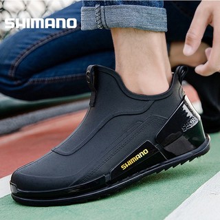 Shimano 2023 Mùa Đông Nam Ngoài Trời Chống Trơn Trượt Đi Bộ Đường Dài Shaxi Câu Cá Giày Đi Mưa Giày Công Sở Bền Chống Thấm Nước Giày Câu Cá