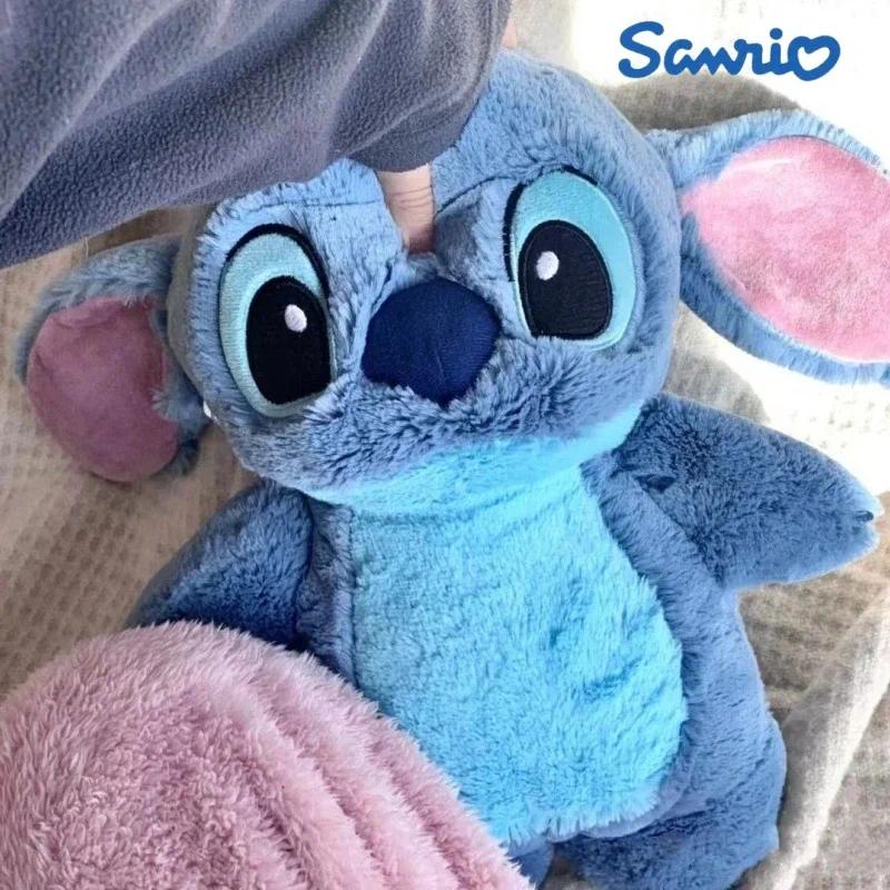 Stitch angel lotso Túi Chườm Nước Nóng Giữ Ấm Tay Hình Thú Nhồi Bông Mềm Mại Dễ Thương Thích Hợp Làm Quà Tặng Giáng Sinh