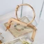 GUSTAVA Ví Khóa Khung, Túi Kim Loại Phần Cứng Ví Khung Kiss Clasp, Mini Vintage Túi Kiss Khóa Túi Làm