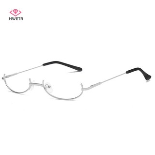 Mắt Kính Nửa Gọng Kim Loại Không Tròng Kèm Dây Xích Cổ Điển Cho Nữ Mới