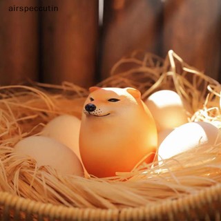 Airspeccutin Quả Trứng Chó shiba inu Thực Tế Bằng pvc Để Bàn Trang Trí Nội Thất Văn Phòng / Làm Quà Giáng Sinh Vui Nhộn