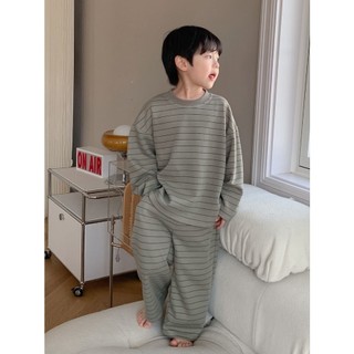 Bộ đồ ngủ trẻ em Bé trai Bé trai Quần lót giữ nhiệt thông thường Bộ đồ mùa thu