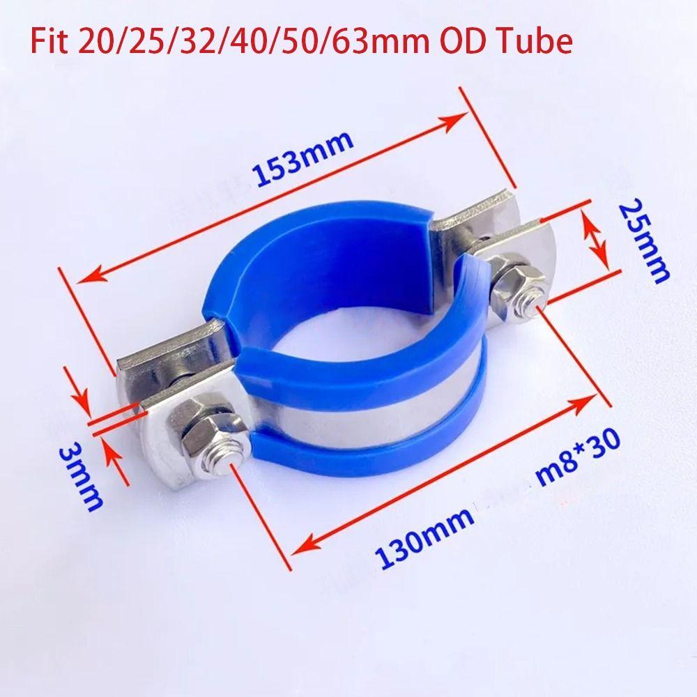 ICUCKO 1 Cái Giá Đỡ Ống Treo, Lắp Ống Mở Rộng Vít, Kẹp Ống Tròn PPR / PVC Thép Carbon, Ống Cao Su, Đai Ốc Vòng, Kẹp Chân Đế