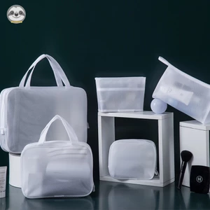Túi Đựng Mỹ Phẩm Sức Chứa Lớn Chống Thấm Nước Phong Cách Muji Nhật Bản