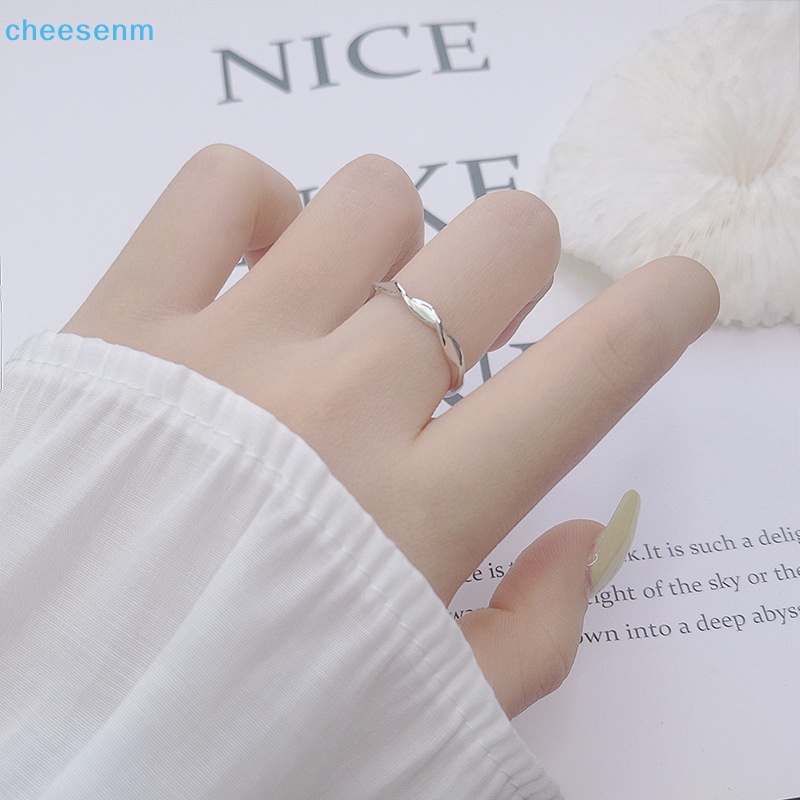 Cheenm Nhẫn Cặp Đôi Boudoir Ins niche Thiết Kế Có Thể Điều Chỉnh Trang Sức Sinh Nhật Cho Nam Và Nữ