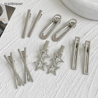 Trailblazer 3 Chiếc Ngọt Ngào Thời Trang Kim Loại Kẹp Tóc Chống Trượt Kẹp Tóc Hình Học Rỗng Kẹp Tóc Nữ Barrettte Mới