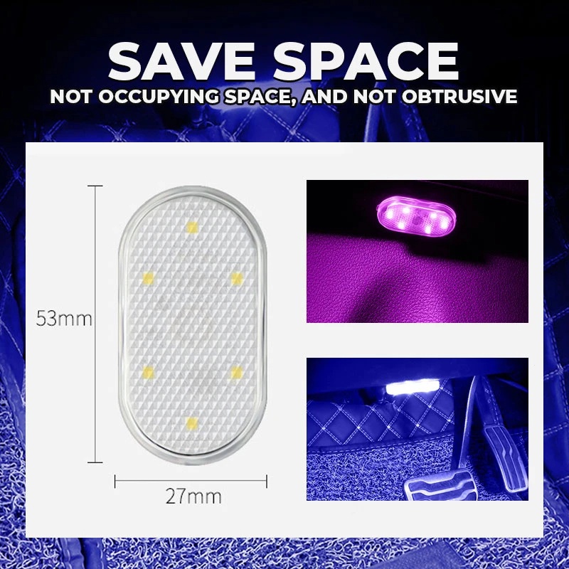 Đèn led mini Không Dây Điều Khiển Cảm Ứng Cho Hộp Tỳ Tay Xe Hơi