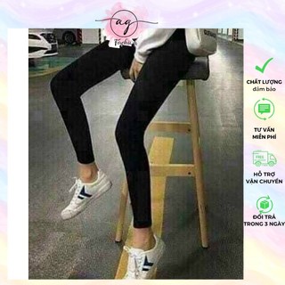 QUẦN LEGGING ĐEN DÀI CO DÃN LƯNG CAO AG.FASHION