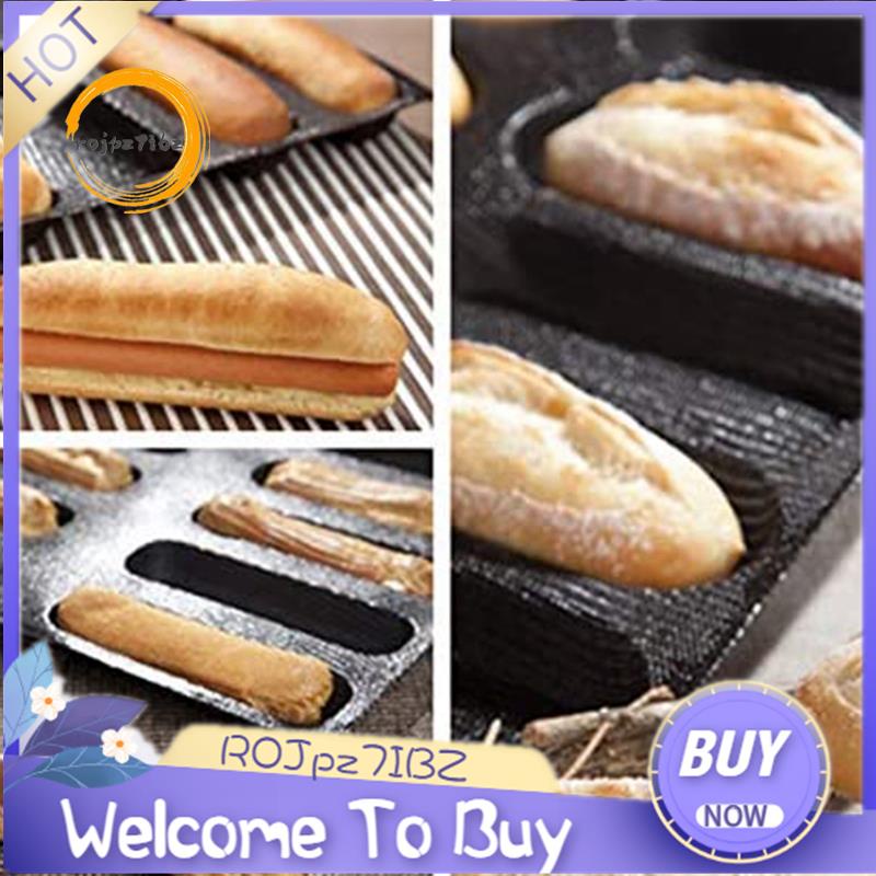 [ROJpz7IBZ] 12 lỗ bằng silicon Baguette Pan-Non-Stick dạng chảo bánh mì kiểu Pháp đục lỗ, Khuôn làm bánh mì nướng, Khuôn làm bánh mì