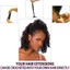 DELMER 50g / chiếc Afro Kinky xoăn số lượng lớn, Bím tóc tổng hợp Remy tóc số lượng lớn, Tóc Dreadlocks màu tự nhiên của Brazil DIY