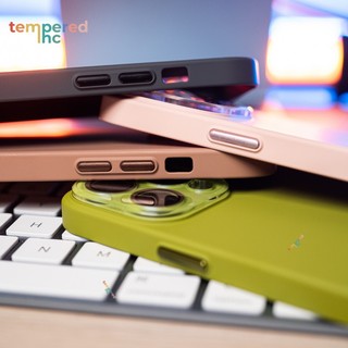 Ốp lưng cứng chống va đập mờ mẫu mới dùng cho iPhone 11 12 13 14 15 16 Pro Max có nắp bảo vệ ống kính vỏ điện thoại chống mồ hôi tay