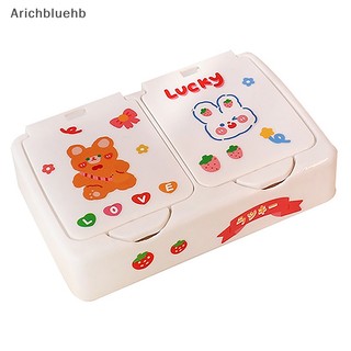 < Arichbluehb > Hộp sắp xếp bàn hoạt hình Nút Hộp đựng mỹ phẩm có nắp Hộp đựng đồ trang sức Hộp đựng mỹ phẩm đang được bán