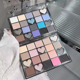 BIYA Bảng Phấn Mắt Mờ Ngọc Trai Lấp Lánh Sequin Màu Đất Nhiều Màu Khói Má Hồng Phấn Mắt