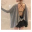 Áo bra ZXYOUPING nâng ngực mỏng dây chéo lưng gợi cảm cho nữ-Áo bra đan dây-Áo bra dây chéo-áo croptop