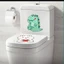 Miếng dán khử mùi trang trí nhà vệ sinh, phòng tắm tự dính hình thú đáng yêu 18x22cm