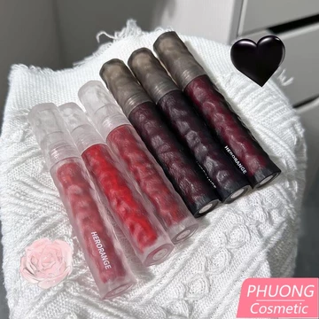 Son Kem Lì HERORANGE Version Glacier Rock Matte Velvet Chất Son Bùn Mềm Mịn Như Nhung
