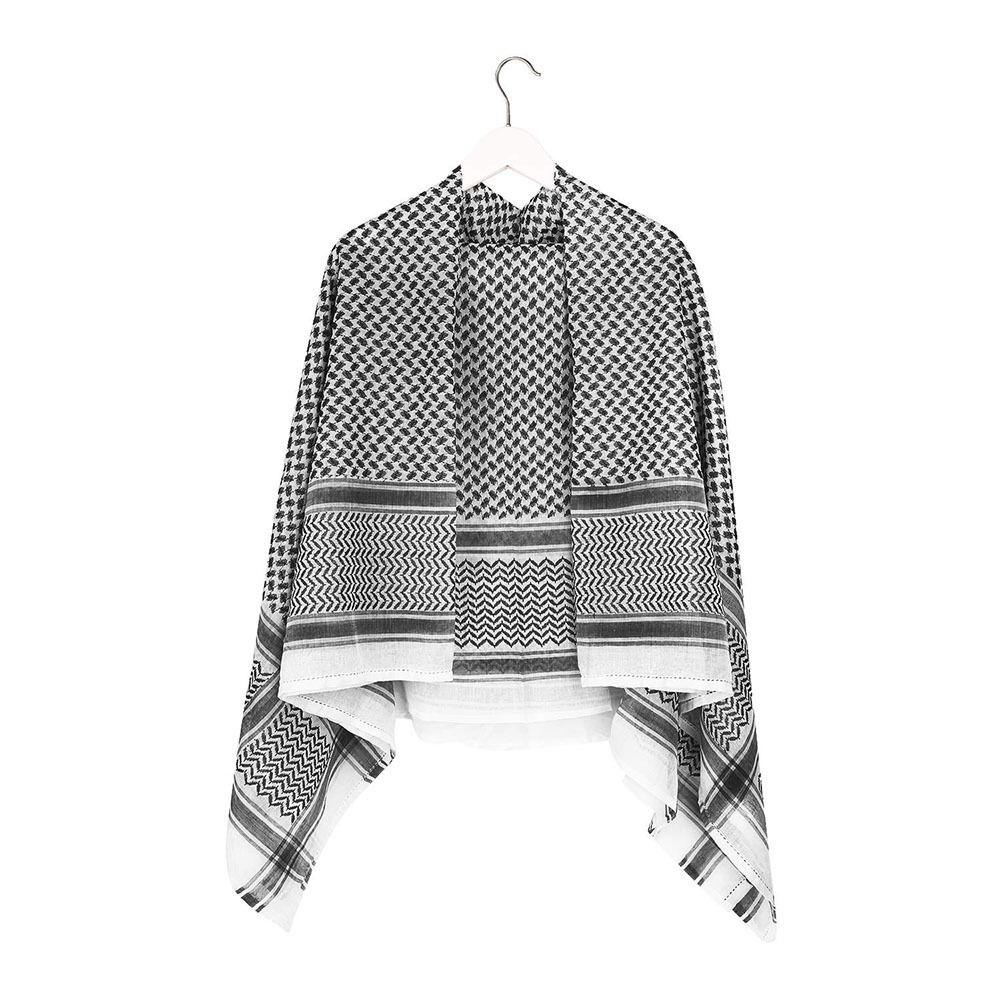 TRACYILLOIAN 1 Khăn Turban Hijab, Vuông Quấn Cổ Bandana, Keffiyeh Kafiya Kẻ Sọc, Trang Phục Truyền Thống Đa Năng