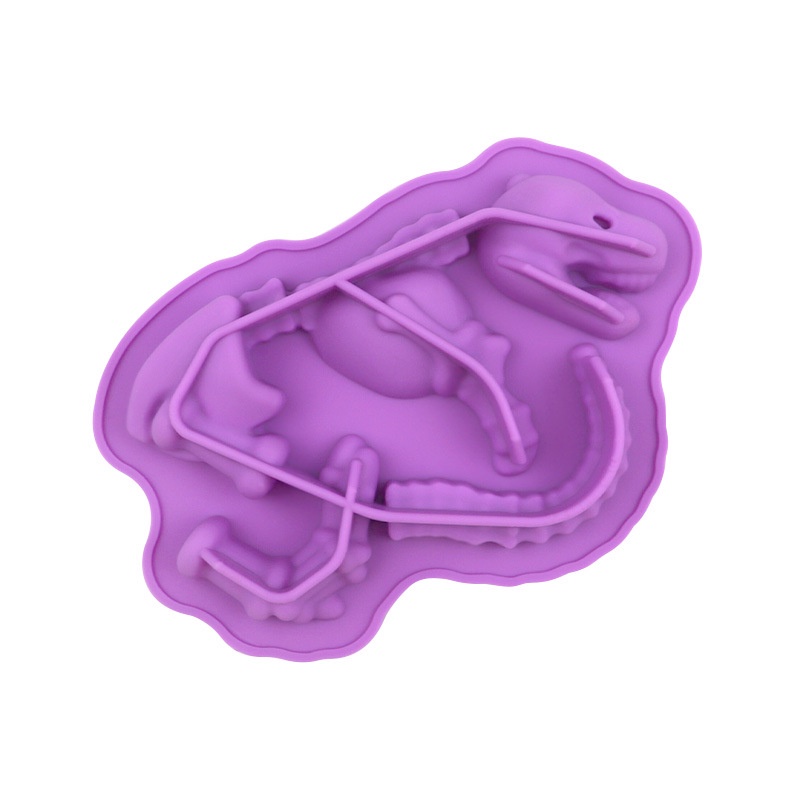 Sáng Tạo Khuôn Silicon Khủng Long Bộ Xương Handmade Nướng Bánh Quy Dụng Cụ Cho Bé Dụng Cụ Thực Phẩm Chắc Chắn DIY Khuôn Socola Nướng Bánh