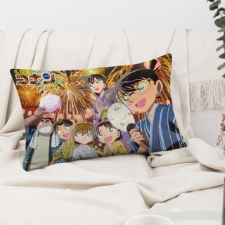 Conan Edogaw Hình Chữ Nhật Gối Thám Tử Lừng Danh Conan Một Mặt In Hình Đệm Polyester Trang Trí Sofa Nhà (Không Có Lõi)