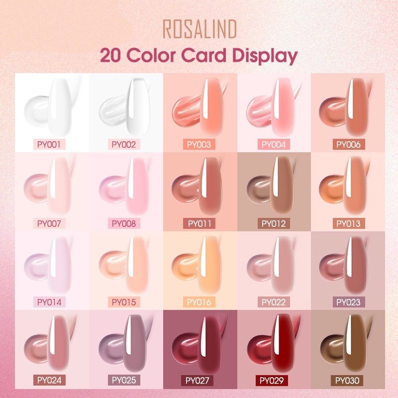 Ảnh Rosalind Poly Nail Gel Nối Dài Ba Lan Xây Dựng Nhanh Lâu Dài Acrylic Móng Tay Giả Pha Lê Lấp Lánh UV Poly Nail Gel Ba Lan 1