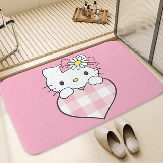 Thảm cửa Hello Kitty Quà tặng thiết thực cho bạn bè Phòng ngủ Văn phòng Trang trí nội thất Thảm trải sàn chống trượt (60x40CM)