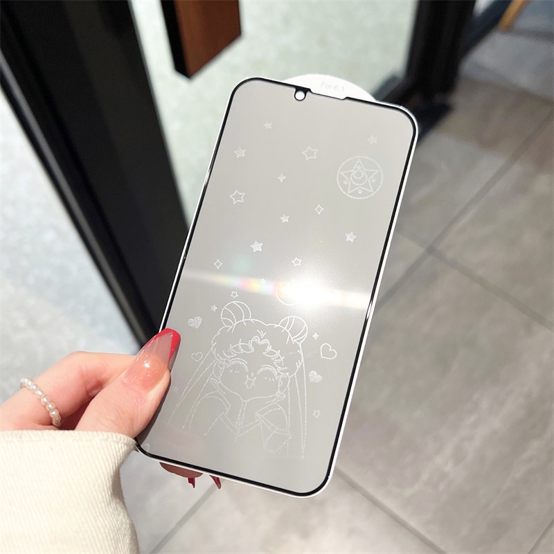 Bảo vệ màn hình riêng tư chống gián điệp cho iPhone 12 pro max 12Pro 12ProMax Bảo hiểm toàn diện Kính cường lực bảo mật Phim hoạt hình 6D Shadow