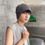 Nam Nữ Mùa Xuân Thu Cọc Mũ Màu Trơn Không Vành Co Giãn Cao Đan Mũ Beanie Phụ Kiện Thời Trang