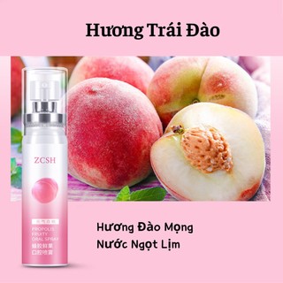 Xịt Thơm Miệng ZCSH Spray The Mát Không Cay Hương Trái Cây Nhỏ Gọn Tiện Lợi 20ml