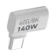 Bộ chuyển đổi GODD Type C Bộ chuyển đổi UsbC Bộ mở rộng Hợp kim nhôm 140W 40G 8K60hz Đầu nối