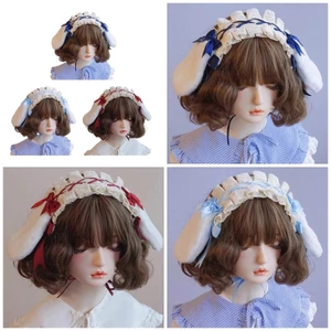 XGB Gothic Ren Hairhoop Cho Bé Gái Tiểu Văn Anime Tai Thỏ Đầu Cosplay Trang Phục Đảng Mũ Đội Đầu ComicShow Headwe
