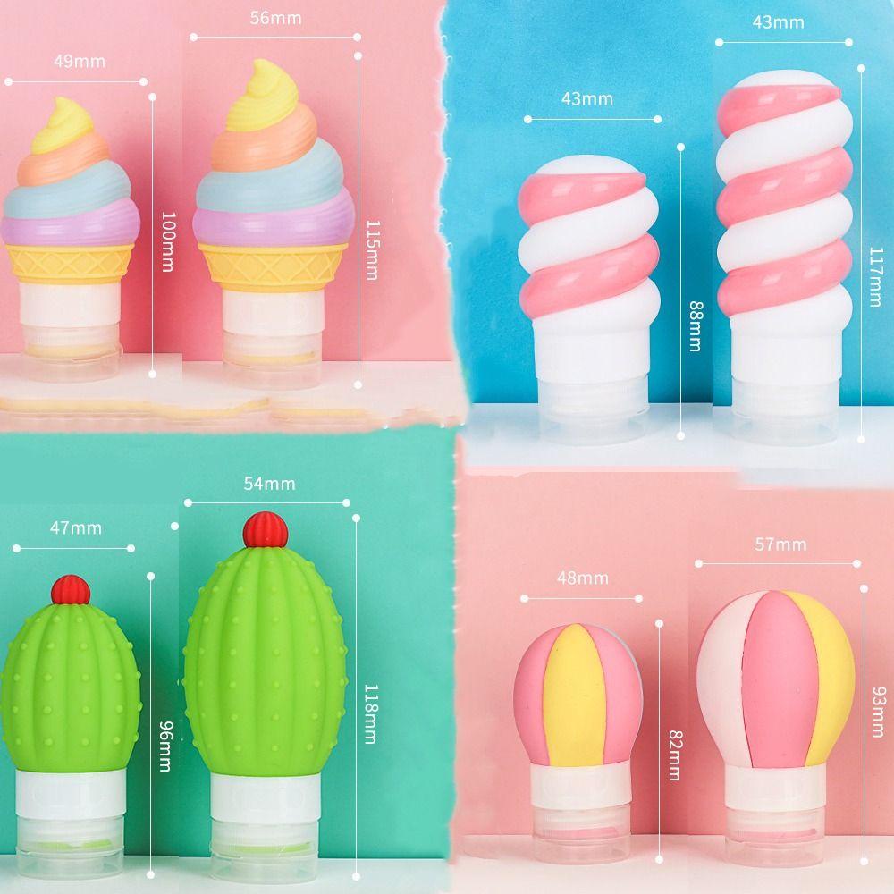 Chai phân phối HOBBYIN, Chai du lịch silicon Mini có thể bóp được, Hộp đựng chất lỏng có thể đổ lại bền bỉ