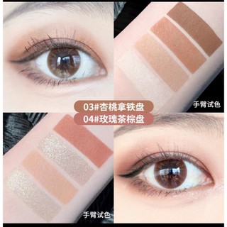 Bảng phấn mắt MIN SHZEE, phấn mắt nội địa trung makeup tông cam hồng nâu