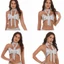 GODD Nữ Sequins Crop Tops Không Tay Dây Cổ Tank Tops Vest Clubwear