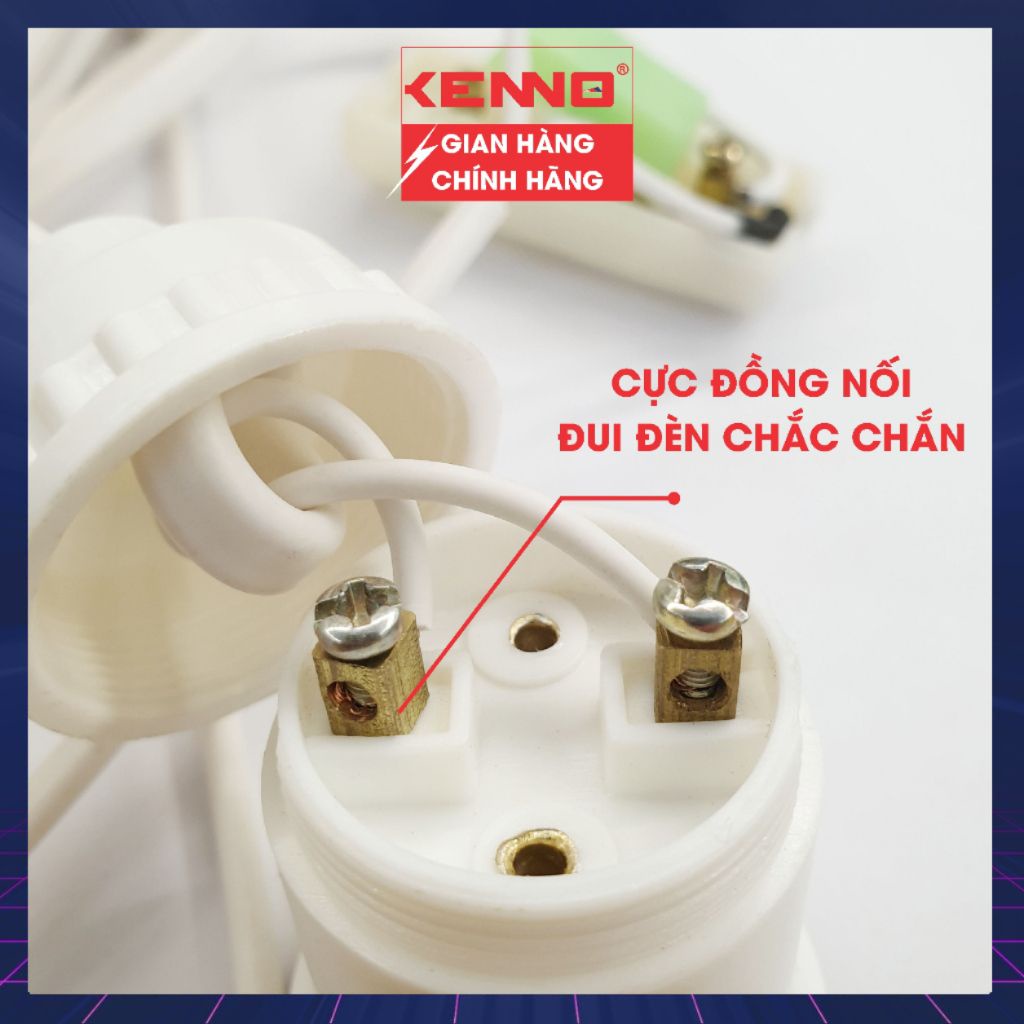 Bộ dây đuôi đèn liền công tắc Qled/Kenno DS sẵn phích cắm