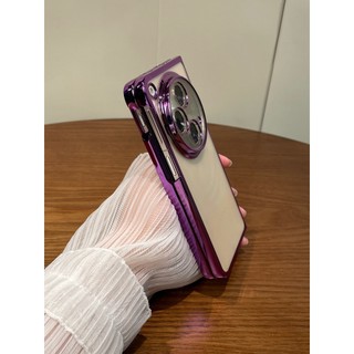 Ốp Điện Thoại Viền Mạ Cho OnePlus Mở OPPO Find N3 N5 Ốp Lưng Nhựa Trong Suốt B03