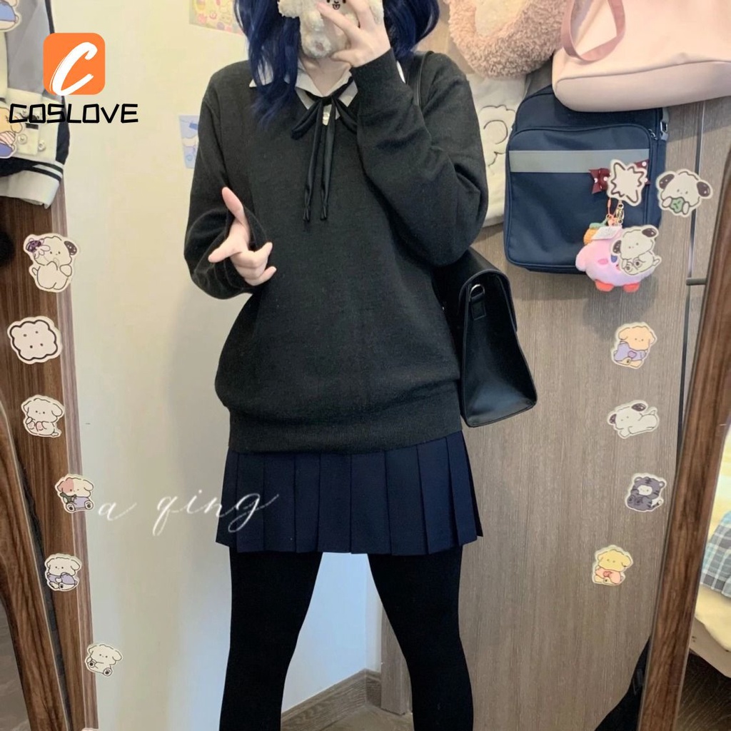 Bộ Đồ Hóa Trang Nhân Vật Bocchi The Rock Ryou Yamada Màu Xám Cho Bé Gái