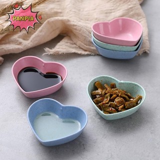 Pnpia Tình Yêu Hình Trái Tim Lúa Mì Rơm Bát Giấm Gia Vị Nước Tương Chắc Chắn Món Ăn Boutique