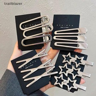 Trailblazer 3 Chiếc Ngọt Ngào Thời Trang Kim Loại Kẹp Tóc Chống Trượt Kẹp Tóc Hình Học Rỗng Kẹp Tóc Nữ Barrettte Mới