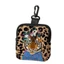 Ví đựng tiền xu SNUGHOUSE, Ví Mini chống nước, Túi lưu trữ dây kéo đa chức năng in hình Tiger Leopard
