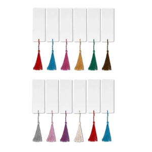 SA Bộ 10 Dấu Trang Giấy Trắng Có Tua Rua Handmade Đọc Sách Đánh Dấu Trang Vật Dụng Cho Trẻ Em Người Lớn Tranh Nghệ Thuật Dự Án
