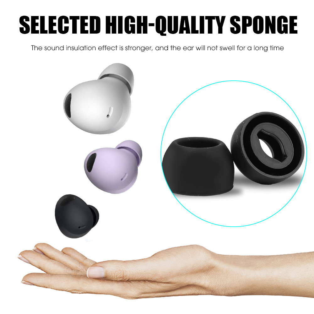 3 Cặp Tai Nghe Bluetooth Nút Tai Silicon - Tương Thích Cho Samsung Galaxy Buds Pro - Nắp Nút Tai Mềm Mại, Thoải Mái - Vỏ Bảo Vệ Tai Nghe Không Dây