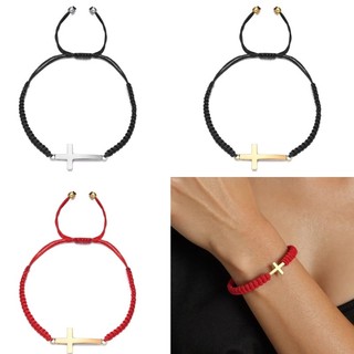 CLI Vòng tay thánh giá sành điệu Dây bện có thể điều chỉnh Phụ kiện thời trang