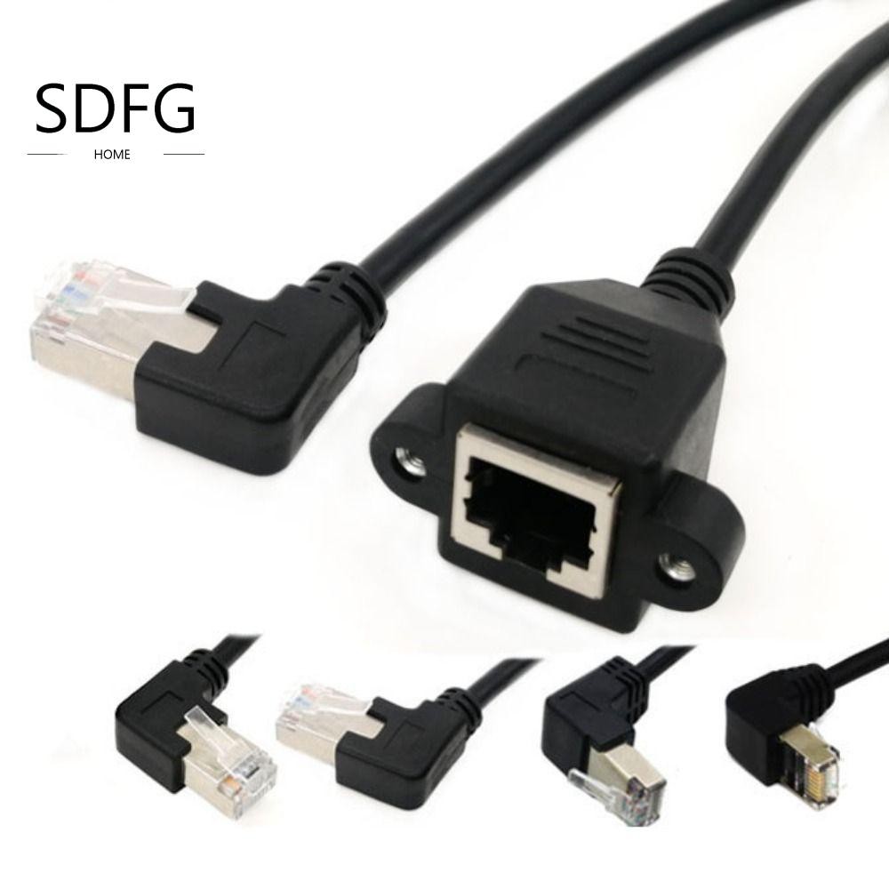Cáp SDFG RJ45 Nhiều Góc Có Lỗ Vít Trăm Megabyte Nam Đến Nữ 8Pin RJ45 ...