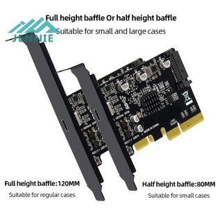 Card Mở Rộng pcie usb 3.2 20gbps 3.2 usb 3.2 gen 2 type c Sang pci-E x4 / x8 / x16 Cho windows [jennie1.vn]