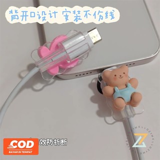 Kẹo Dễ Thương Hoạt Hình 3D Búp Bê Dữ Liệu Cáp Bảo Vệ Dây Sạc Chống Vỡ Bảo Vệ Đa Năng Phụ Kiện Điện Thoại Cười Bảo Vệ Cáp
