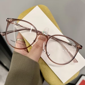 Kính cận có độ sẵn 0.5 - 4.00 độ, gọng nam nữ, thấu kính cắt được, gọng phẳng chống ánh sáng xanh phong cách Hàn Quốc, phù hợp học sinh 1703